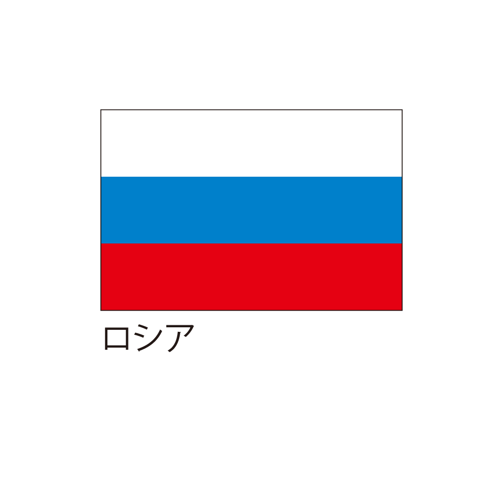 Rakuten - 【送料込】 応援・装飾用旗 ロシア 90×135cm ポンジ 送料込
