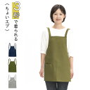 ちょいエプ エプロン 簡単エプロン 男女兼用 女性 男性 レディース メンズ BBQ DIY キャンプ 綿100% 着やすい シンプル 無地 大人 ココウォーク...