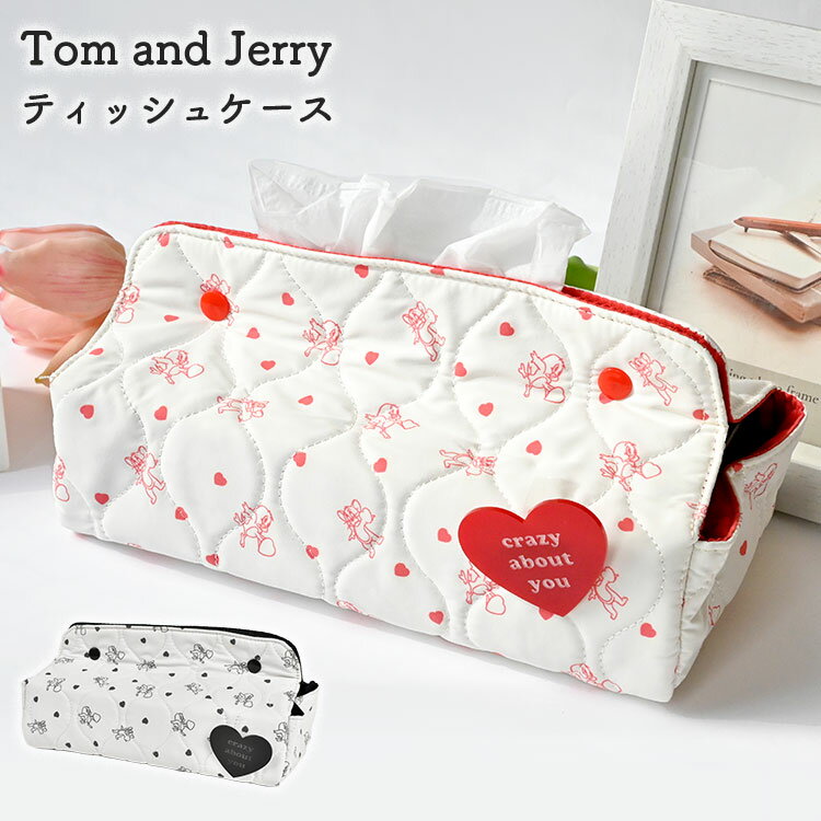 ティッシュケース ティッシュカバー トムとジェリー トム＆ジェリー ボックスティッシュカバー おしゃれ かわいい キャラクター ティッシュボックスケース インテリア 生活雑貨 子供部屋 男の子 女の子 プレゼント ギフト トムジェリ カートゥーン アニメのサムネイル