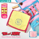 メイクポーチ トムとジェリー 収納 トラベルポーチ おしゃれ かわいい 小物入れ 旅行用 レディース コスメポーチ 化粧ポーチ 出張 旅行 洗面用具 メイクブラ...