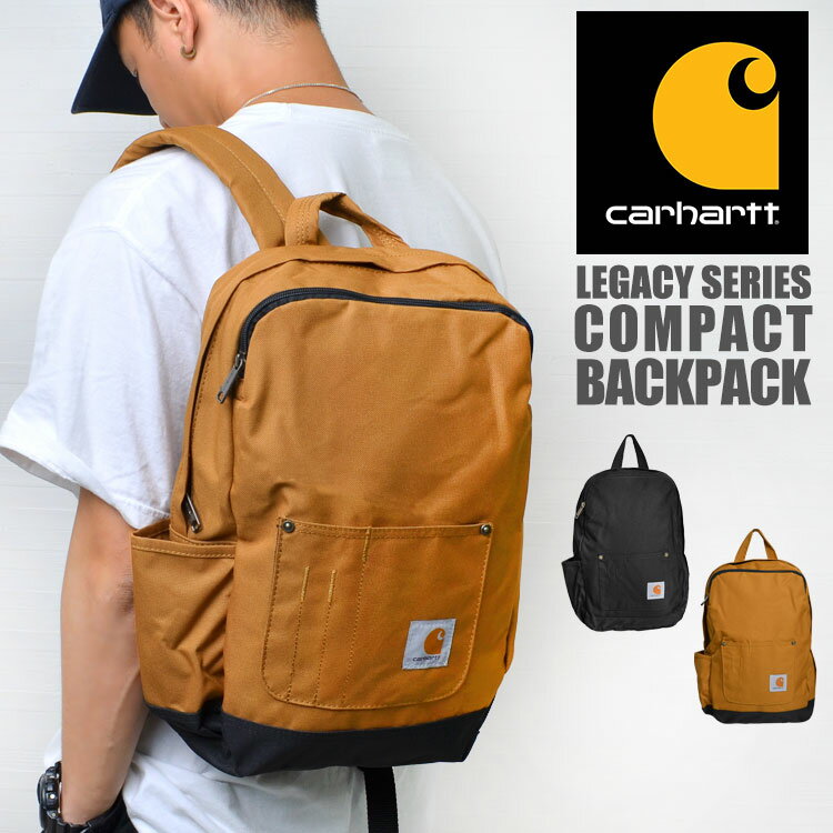 リュック carhartt カーハート バックパック デイパック バッグ メンズ レディース ブランド ブラック ブラウン コンパクト 鞄 通勤 通学 中学生 高校生 大学生 おしゃれ かっこいい 頑丈 丈夫 学生 シンプル 男性 女性 撥水 マザーズリュック 旅行 アウトドア プレゼント