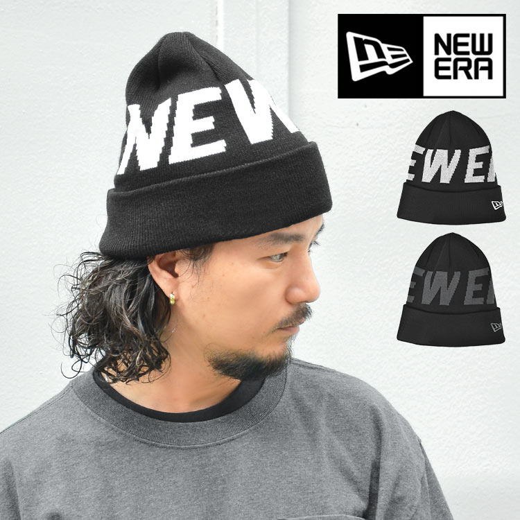 ニット帽 メンズ レディース ニューエラ NEWERA 帽子 おしゃれ ブランド ロゴ 総柄 ジャガード 暖かい あたたか 秋 冬 ストリート カジュアル ビーニー帽 ニットキャップ ぼうし 防寒 男性 女性 ブラック 黒 ジャガード ギフト プレゼント スノボ 手洗いOK 13751386 13751387