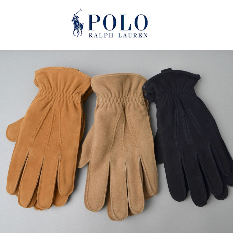 手袋 POLO RALPH LAUREN ポロ ラルフローレン 手袋 レディース メンズ おしゃれ 本革 鹿革 スエード スウェード グローブ レザー S M L 大きいサイズ 動かしやすい ホワイトデー プレゼント ギフト 黒 ブラウン ブランド シンプル 自転車 防寒 通勤 通学 無地 ワンポイント