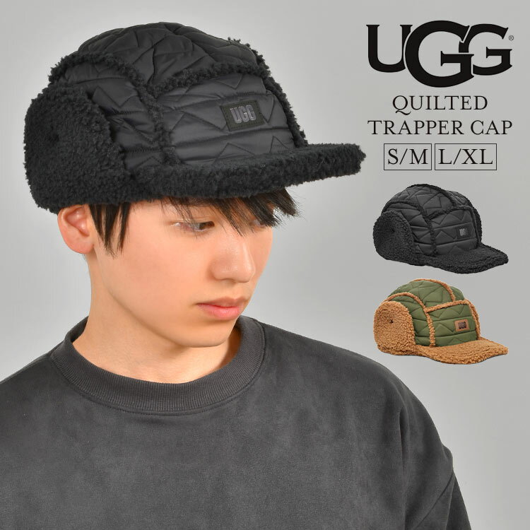 \本日全品ポイント5倍/フライトキャップ メンズ UGG アグ 帽子 キャップ トラッパーハット 2way 秋冬 防寒 暖かい 防水 耳当て付き帽子 パイロット...