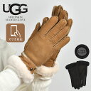 UGG グローブ 手袋 レディース スマホ対応 ブランド アグ 冬 暖かい 防寒 耐水 シープスキン 羊革 本革 レザー 柔らかい もこもこ 裏ファー おしゃれ...