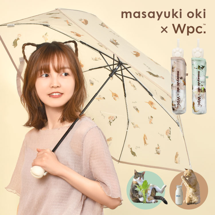 折りたたみ傘 レディース wpc ねこ 猫 雨傘 折り畳み 傘 アンブレにゃん ミニ 沖昌之 かわい
