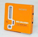 【中古】 SONY ソニー MZ-E77 (オレンジ) ポータブルMDプレーヤー MDLP非対応 (MD再生専用機/MDウォークマン)