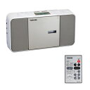 【中古】 東芝 CDラジオ TY-C300(N) リモコン付 スリムボディモデル ワイドFM マイク端子 サテンゴールド 語学学習対応