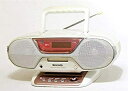 【中古】 Panasonic パナソニック RX-MDX61 RX-MDX61-W ホワイト パーソナルMDシステム (CD/MDデッキ)(ラジカセ形状タイプ)