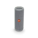 【中古】 JBL FLIP4 Bluetoothスピーカー IPX7防水/パッシブラジエーター搭載/ポータブル グレー JBLFLIP4GRY 【国内正規品】