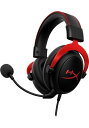 【中古】 HyperX Cloud II ゲーミングヘッドセット 7.1バーチャルサラウンドサウンド対応 USBオーディオコントロールボックス付属 レッド PS...