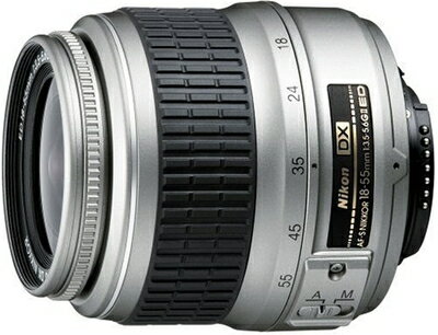 【中古】 Nikon AF-S DX ズームニッコール ED 18-55mm F3.5-5.6 G II シルバー デジタル専用