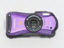 【中古】 PENTAX 防水デジタルカメラOptio WG-1パープル 約1400万画素 広角28mm 光学5倍 CALSモード 10m防水 超解像 1cmマクロ OPTIOWG-1PU