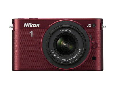  Nikon ミラーレス一眼カメラ Nikon 1 (ニコンワン) J2 標準ズームレンズキット レッド N1J2HLKRD