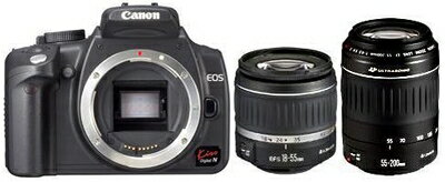 【中古】 Canon EOS KISS デジタル N ブラック Wズームキット 0208A004