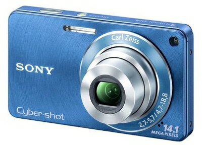 【中古】 ソニー SONY デジタルカメラ Cybershot W350 ブルー DSC-W350/L