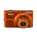 【中古】 Nikon デジタルカメラ COOLPIX S6500 光学12倍ズーム Wi-Fi対応 マンダリンオレンジ S6500OR(2)