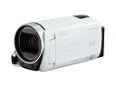 【中古】 Canon デジタルビデオカメラ iVIS HF R62 光学32倍ズーム ホワイト IVISHFR62WH(2)