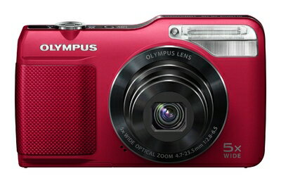 【中古】 OLYMPUS デジタルカメラ VG-170 レッド 1400万画素 光学5倍ズーム 15m強力フラッシュ ハイビジョンムービー 3.0型LCD 広角26mm VG-170 RED
