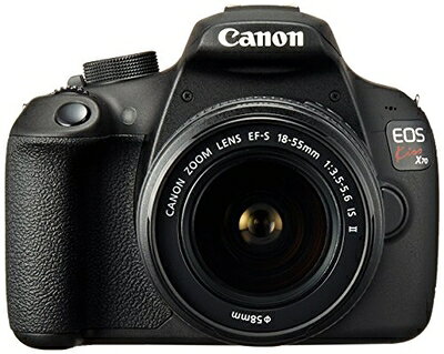 【中古】 Canon デジタル一眼レフカメラ EOS Kiss X70 レンズキット EF-S18-55mm F3.5-5.6 IS II付属 ブラック KISSX70-1855IS2LK