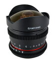 【中古】 SAMYANG 動画用単焦点魚眼レンズ VDSLR 8mm T3.8 ニコン Fマウント用(AEタイプ) APS-C対応 フード脱着式 882280