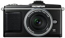 【中古】 OLYMPUS ミラーレス一眼 PEN E-P2 パンケーキキット ブラック E-P2PKIT-BLK