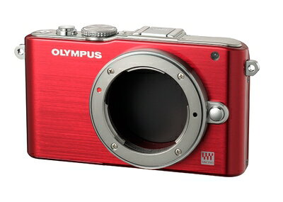 【中古】 OLYMPUS ミラーレス一眼 PEN Lite E-PL3 ボディ レッド E-PL3 BODY RED