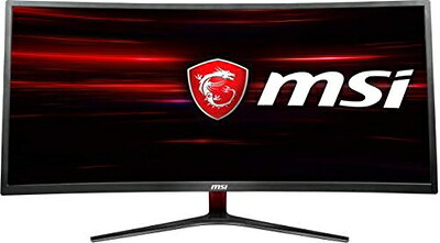 【中古】 MSI Optix MAG341CQ 湾曲 34インチ ゲーミングモニタ UWQHD 対応 ウルトラワイド (3440×1440) 保証 MN414