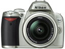 【中古】 Nikon デジタル一眼レフカメラ D40 レンズキット シルバー D40SLK(2)