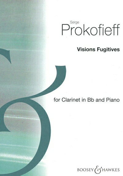 【中古】 プロコフィエフ : つかの間の幻想 (クラリネット、ピアノ) ブージー&ホークス出版