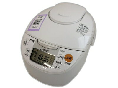 【中古】 三菱電機 IHジャー炊飯器 5.5合炊き ホワイト NJ-NH106-W
