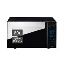 【中古】 ツインバード 電子レンジ レンジ フラットテーブル 単機能 20L 600W ミラーガラス スタイリッシュ お手入れ簡単 ブラック DR-4259B