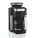 【中古】 Hamilton Beach 45400 12カップ プログラム可能 コーヒーメーカー 自動挽き プレグラウンドコーヒー用 ブラック
