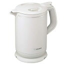 【中古】 象印 電気ケトル 1.0L 沸騰後1時間90℃保温 コーヒードリップ用機能付き ホワイト CK-AX10-WA