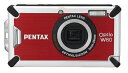 【中古】 PENTAX 防水デジタルカメラ OPTIO (オプティオ) W80 カーディナルレッド 1200万画素 光学5倍ズーム OPTIOW80CR