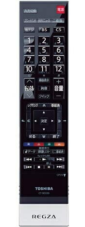 【中古】 東芝 TOSHIBA 液晶テレビ用リモコン　CT-90339