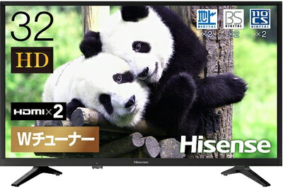 【中古】 ハイセンス Hisense 32V型 ハイビジョン液晶テレビ 32K30 IPSパネル メーカー3年 2018年モデル ダブルチューナー裏番組録画対応