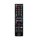 【中古】 シャープ SHARP テレビリモコン 0106380482(2)