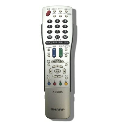 【中古】 (SHARP)シャープ AQUOS テレビリモコン GA550WJSA