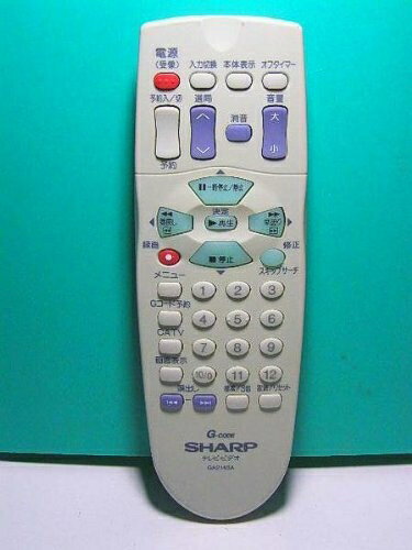 【中古】 シャープ テレビ ビデオリモコン GA214SA