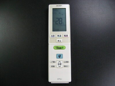 【中古】 シャープ エアコンリモコン A815JB 蓋無