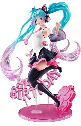 【中古】 タイトー 初音ミク Birthday2021 AMP フィギュア〜Happy Cat ver.〜