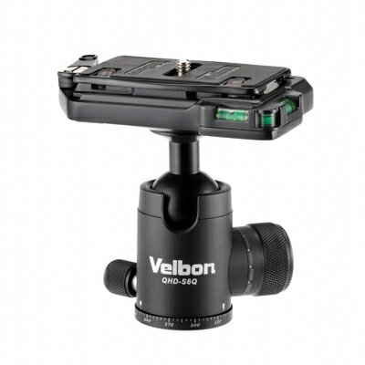 Velbon - 【中古】 Velbon 自由雲台 QHD-S6Q 中型 底面径42mm コマ止め方式 トルク調整対応 クイックシュー対応 アルミ製 471659 ブラック