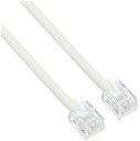 【中古】 エルパ (ELPA) テレホンコード 電話 FAX 6極2/4芯 2m ホワイト モジュラープラグ パソコン対応 TEW-T020