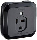 【中古】 パナソニック(Panasonic) 小型接地2P30A角型コンセント 250V ブラック WK3730B