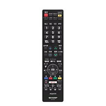 【中古】 シャープ SHARP テレビリモコン 0106380478