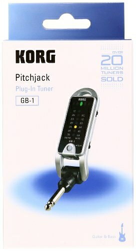 【中古】 KORG プラグインチューナー pitchjack ピッチジャック ギター/ベース用 GB-1-BK ブラック