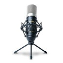 【中古】 マランツプロ コンデンサーマイク、ゲーミング、配信、録音、単一指向性、ショックマウント、ウインドスクリーン、マイクスタンド、XLRケーブル付属 48Vファンタム電源 MPM-1000(2)
