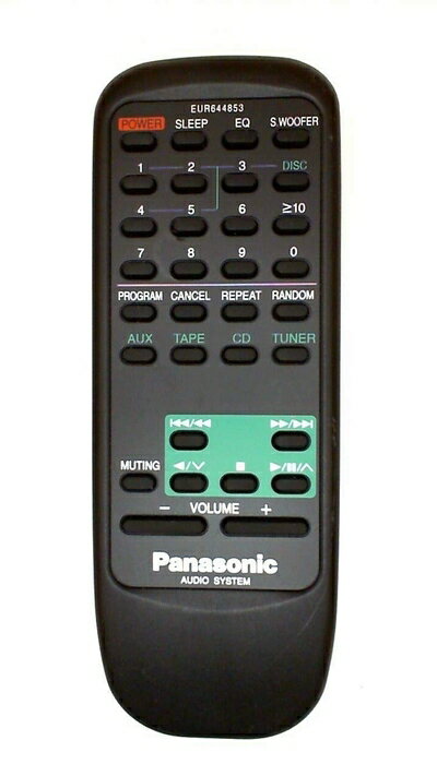 【中古】 パナソニック オーディオリモコン EUR644853