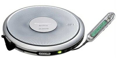 【中古】 パナソニック ポータブルCDプレーヤー シルバー SL-CT710-S